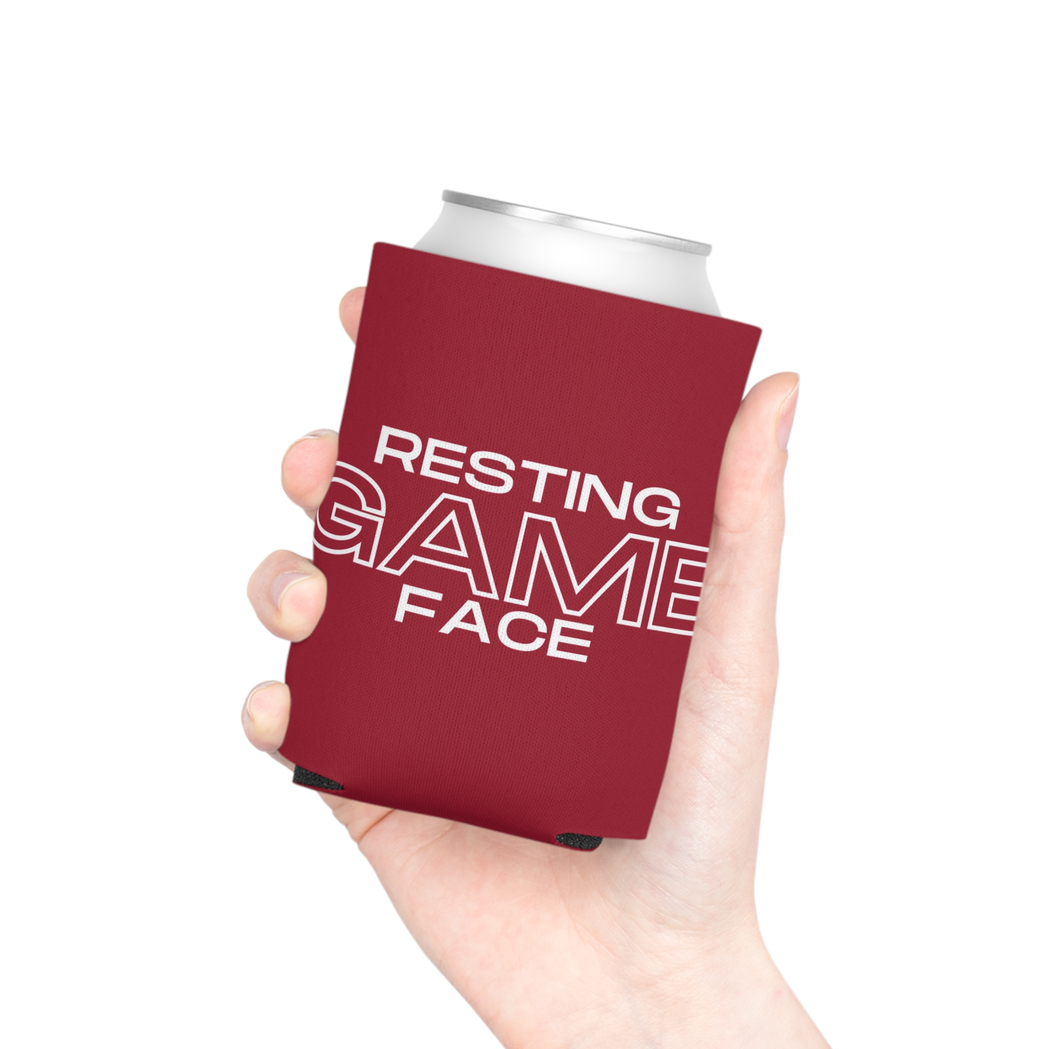 Resting Game Face Crimson Koozie - Image 8