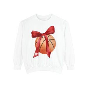 The Basketball Bow Comfort Colors Sweatshirt